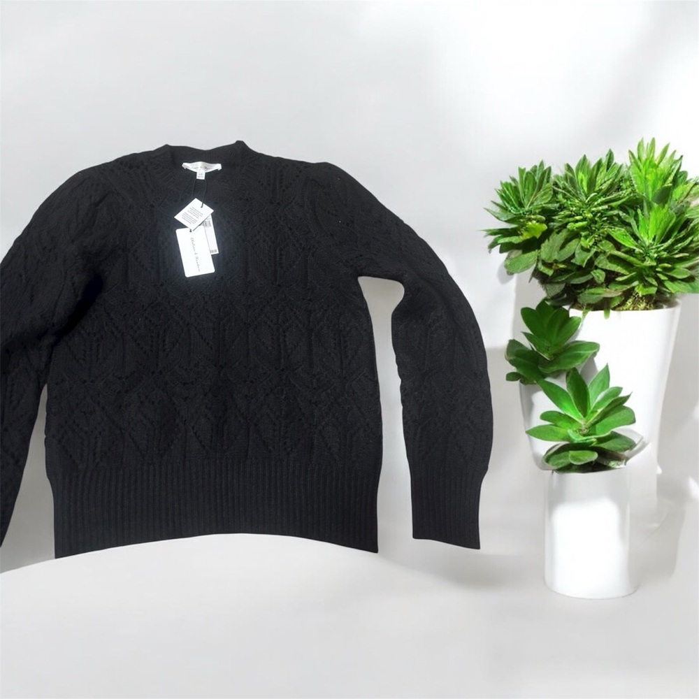 NWT Chelsea & Theodore Black Sweater Size L